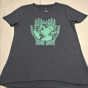 Modern Lux Charcoal Tee with Mint Graphic